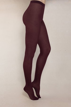 ブルーフォレ/BLEUFORETの3213 ベルベットコーマコットンタイツ