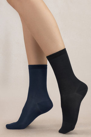 BLEU FORET BLEUFORET ブルーフォレ ベルベットコットンソックス