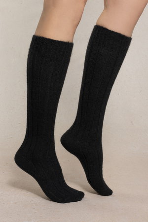 ブルーフォレ/BLEUFORETの6569 リブウールニーハイソックス(140700/140701)