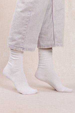 ブルーフォレ/BLEUFORETの6398 コットンリブソックス(140700/140701)