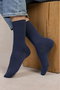 6398 コットンリブソックス ブルーフォレ/BLEUFORET ネイビー