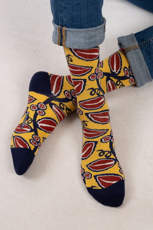 ブルーフォレ/BLEUFORETの【MEN】7128 ビーンズコットンソックス(140700/140701)