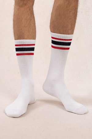 ブルーフォレ/BLEUFORETの【MEN】7074 リブラインソックス(140700/140701)