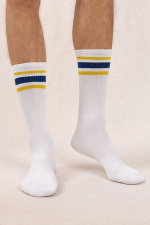 ブルーフォレ/BLEUFORETの【MEN】7074 リブラインソックス(140700/140701)