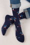 【MEN】7137 サッカーモチーフソックス ブルーフォレ/BLEUFORET ネイビー