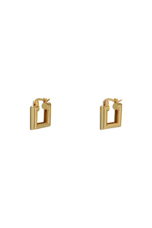 デイジー ロンドン/DAISY LONDONの【POLLY SAYER】 MINI CHUBBY SQUARE HOOP ピアス(150100/150101)