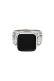 PALM ENAMEL SIGNET リング_SILVER