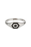 MINI HEXAGONPALM SIGNET リング_SILVER