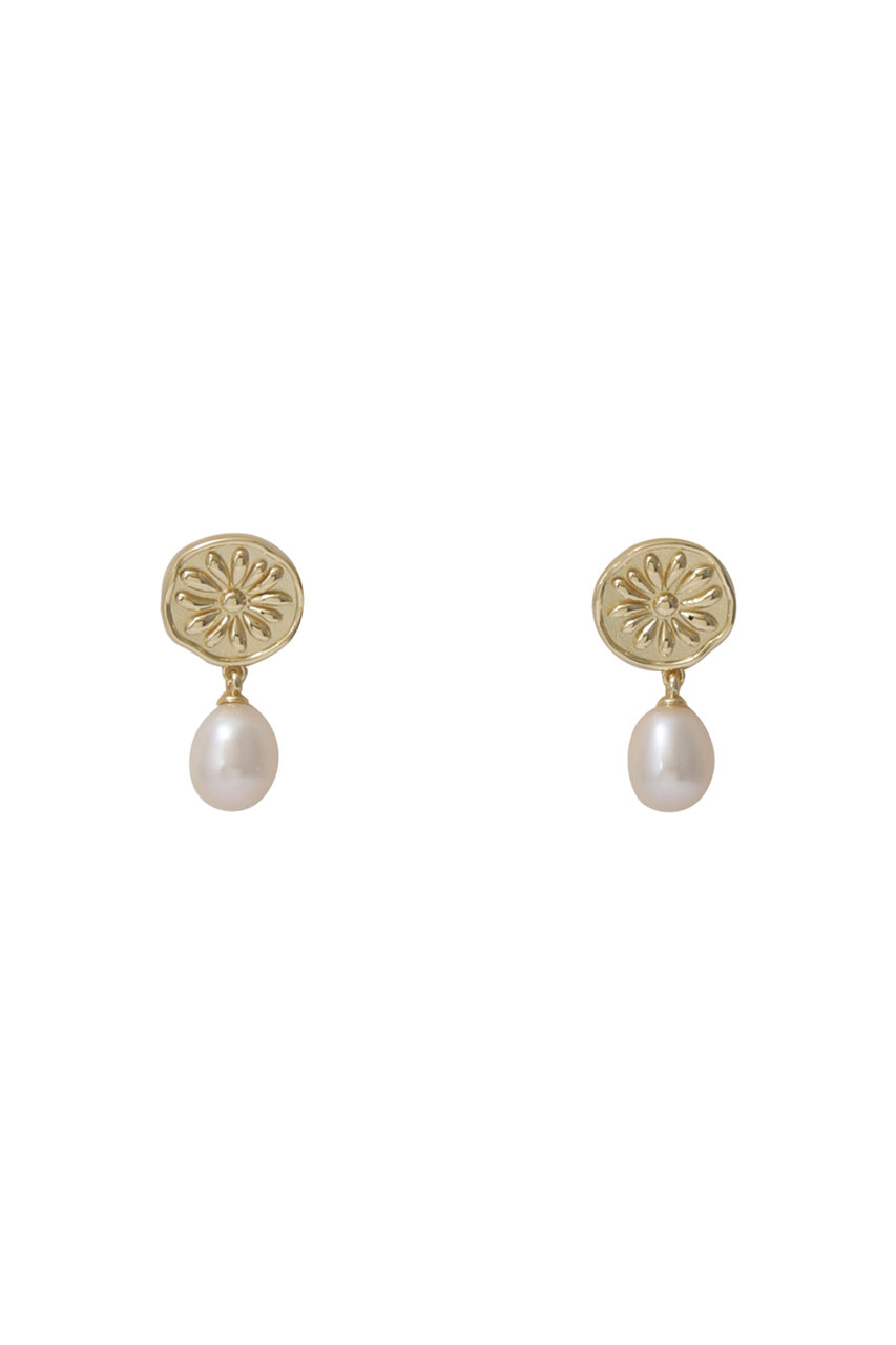 DAISY LONDON DAISY PEARL DROP ピアス (ゴールド, F) デイジー ロンドン ELLE SHOP DAISY LONDON DAISY PEARL DROP ピアス (ゴールド, F) デイジー ロンドン ELLE SHOP