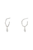 ORGANIC HOOP PEARL DROP ピアス
