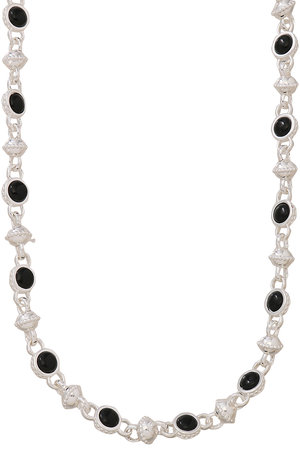 デイジー ロンドン/DAISY LONDONの【Polly Sayer】Black Onyx Chain ネックレス シルバー(150200/150201)