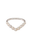Pearl Wave Band リング シルバー