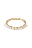 Mini Pearl Band リング ゴールド