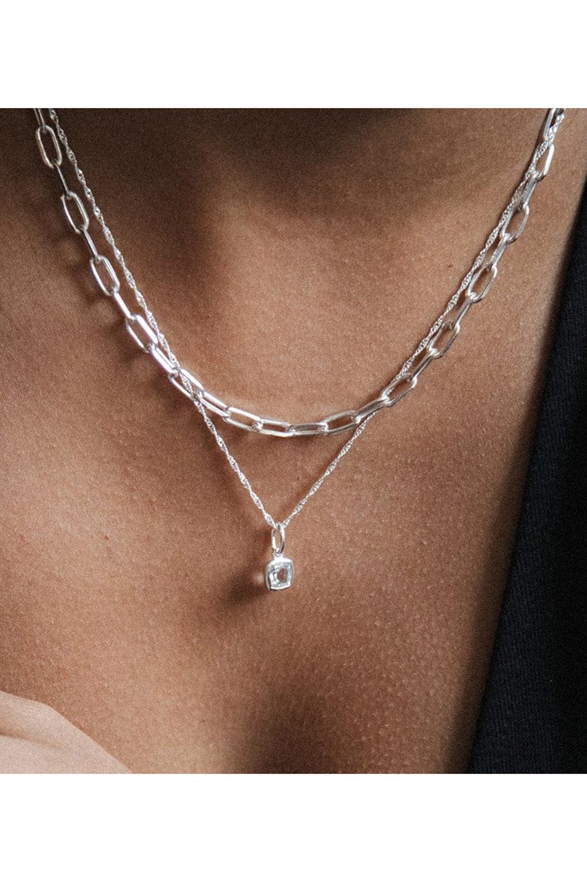 DAISY LONDON(デイジー ロンドン)｜APRIL-WHITE TOPAZ SLV ネックレス