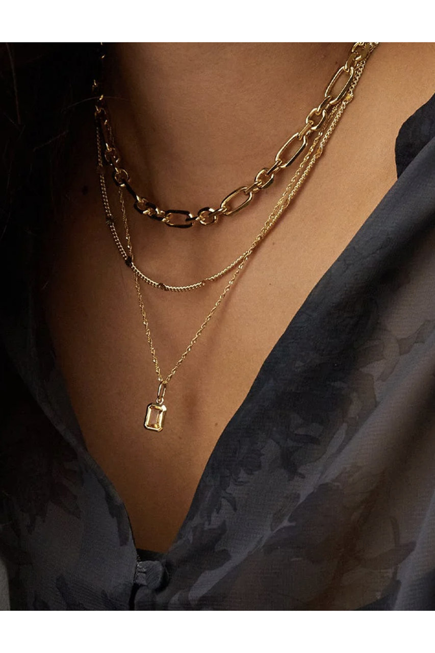 p(R)ojecR® ゴールドネックレス DAISY LONDON(デイジー ロンドン)｜NOV-CITRINE GP ネックレス