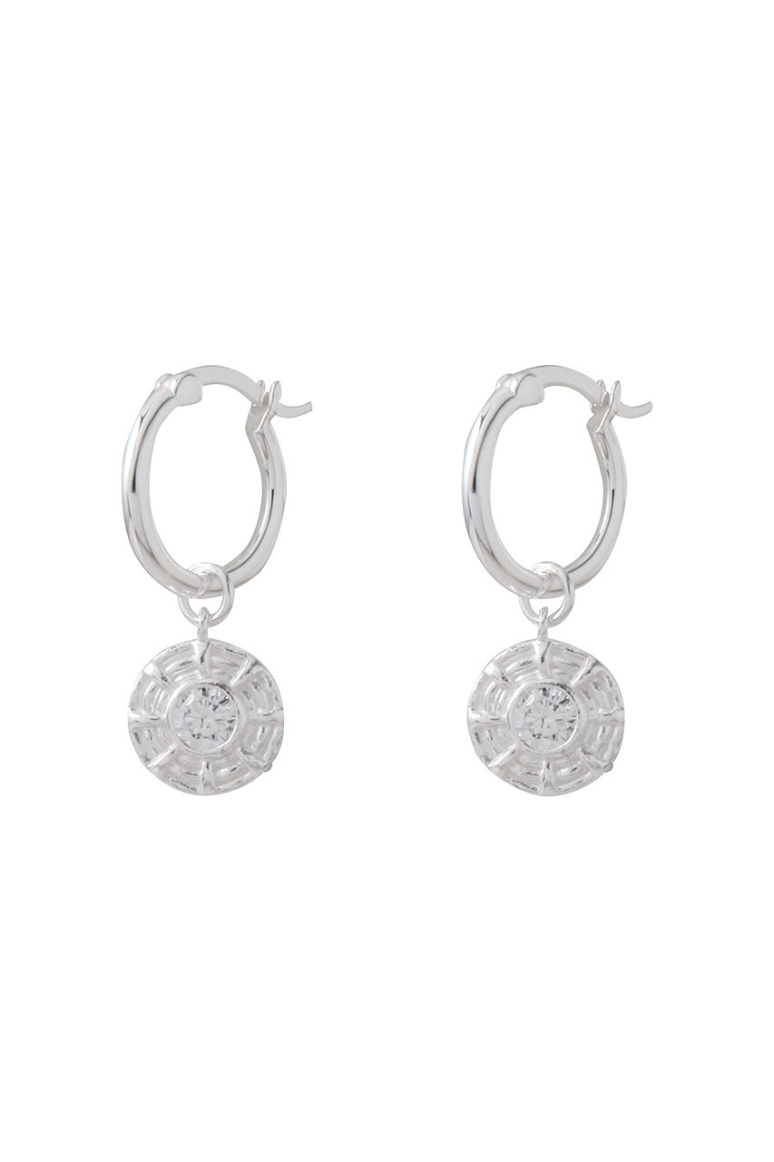 DAISY LONDON Apollo Sparkle Drop ピアス (シルバー, UNI) デイジー ロンドン ELLE SHOP DAISY LONDON Apollo Sparkle Drop ピアス (シルバー, UNI) デイジー ロンドン ELLE SHOP