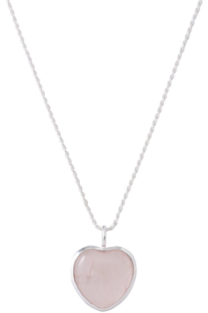 DAISY LONDON Beloved Rose Quartz Heart ペンダント (シルバー, UNI) デイジー ロンドン ELLE SHOP DAISY LONDON Beloved Rose Quartz Heart ペンダント (シルバー, UNI) デイジー ロンドン ELLE SHOP