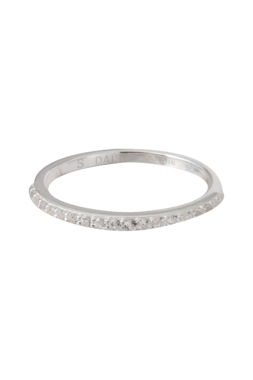 DAISY LONDON Dainty Crystal Stacking リング (シルバー, S (9号~11号)) デイジー ロンドン ELLE SHOP DAISY LONDON Dainty Crystal Stacking リング (シルバー, S (9号~11号)) デイジー ロンドン ELLE SHOP