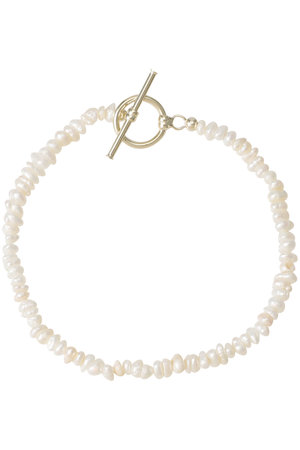 【Polly Sayer】 Beach Pearl T Bar ブレスレット