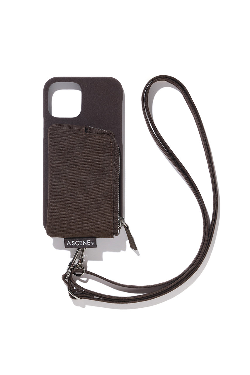 エーシーン/A SCENEのiPhone12/12pro B&C Minimal case(ブラウン/AS02_034)
