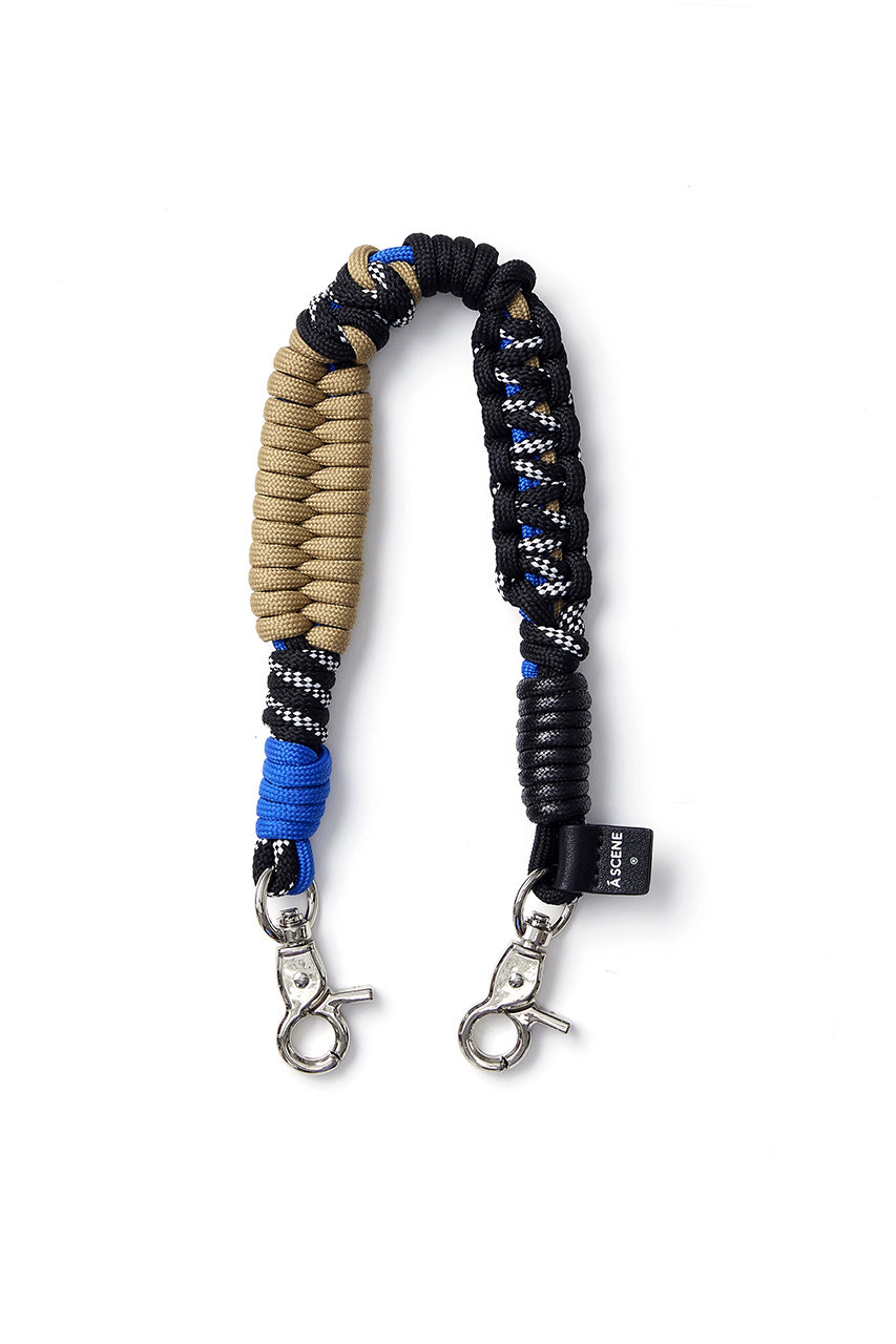 エーシーン/A SCENEのDesign paracord strap(ブルー×ブラック/AS03_003)