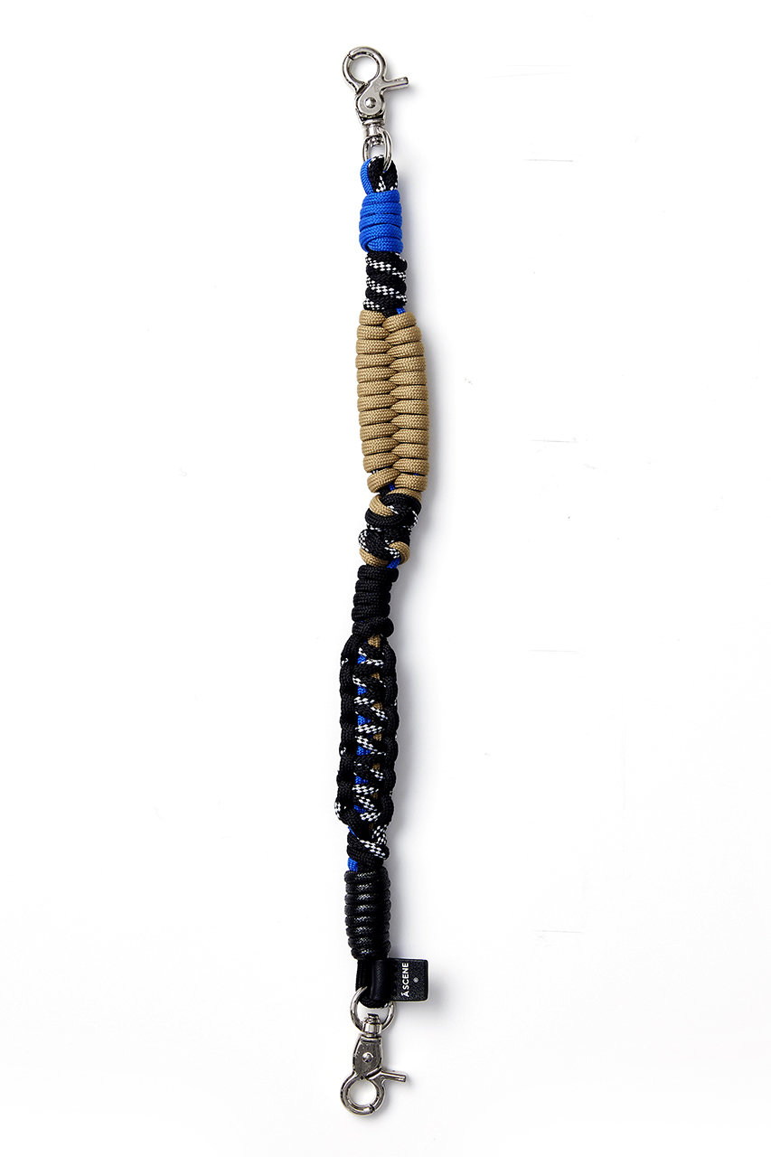 A SCENE(エーシーン)｜Design paracord strap/ブルー×ブラック