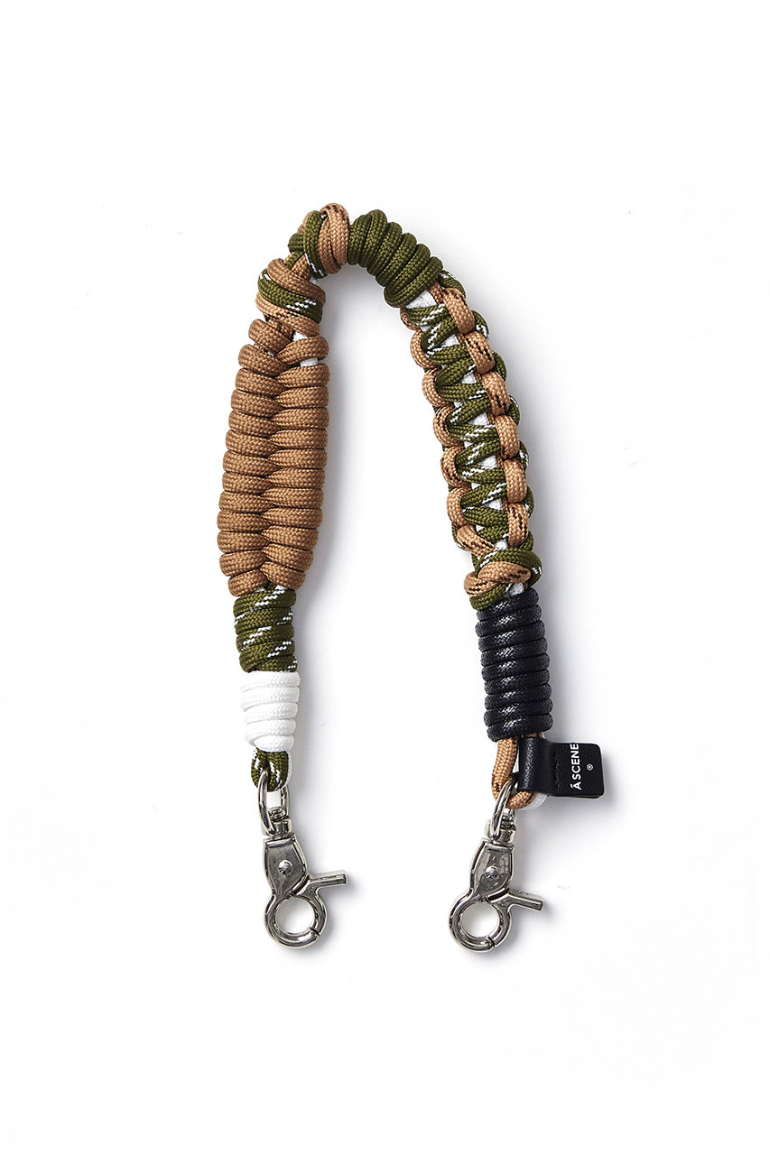 エーシーン/A SCENEのDesign paracord strap(カーキ×ベージュ/AS03_003)