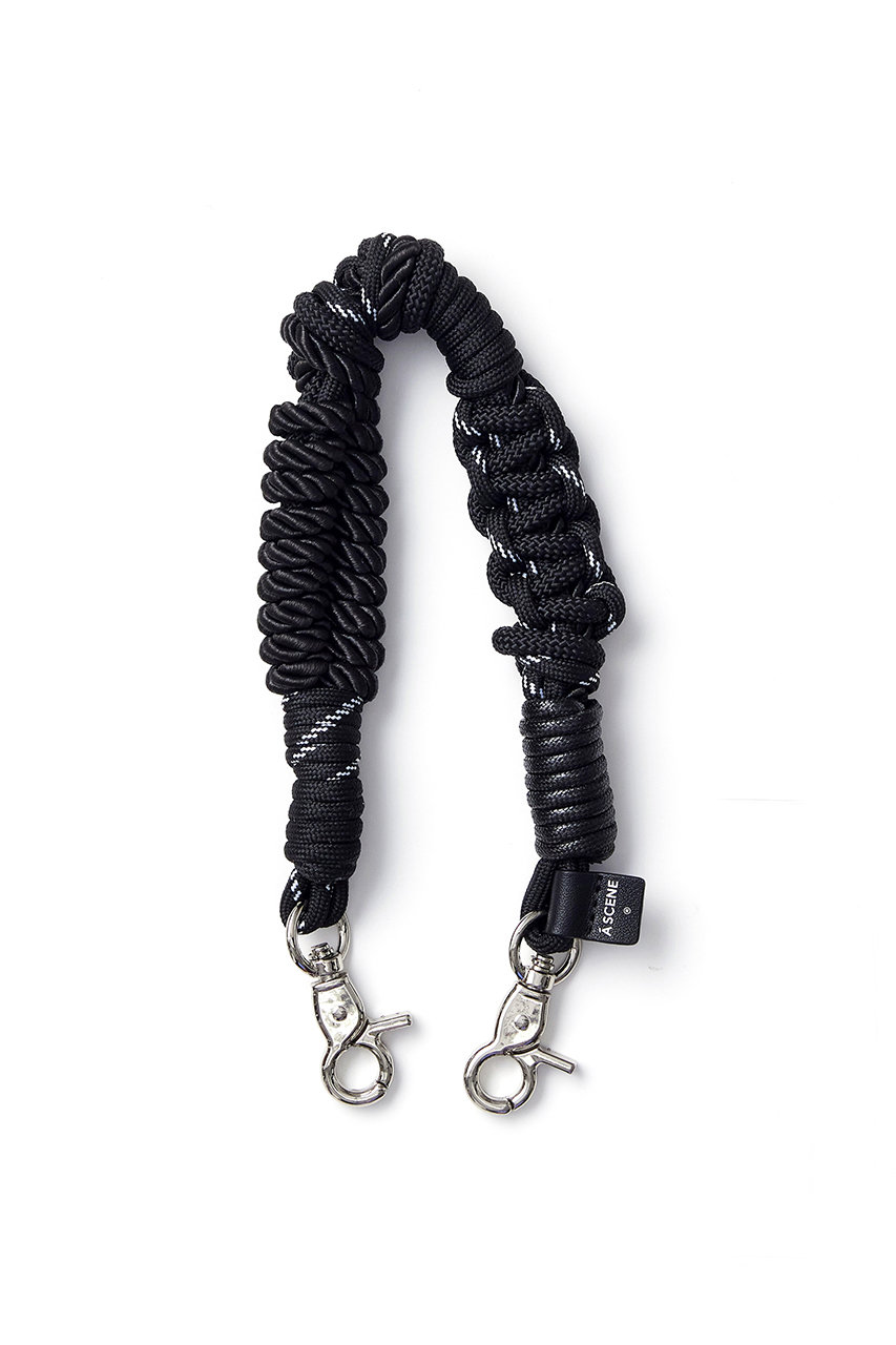 エーシーン/A SCENEのDesign paracord strap(ブラック/AS03_003)