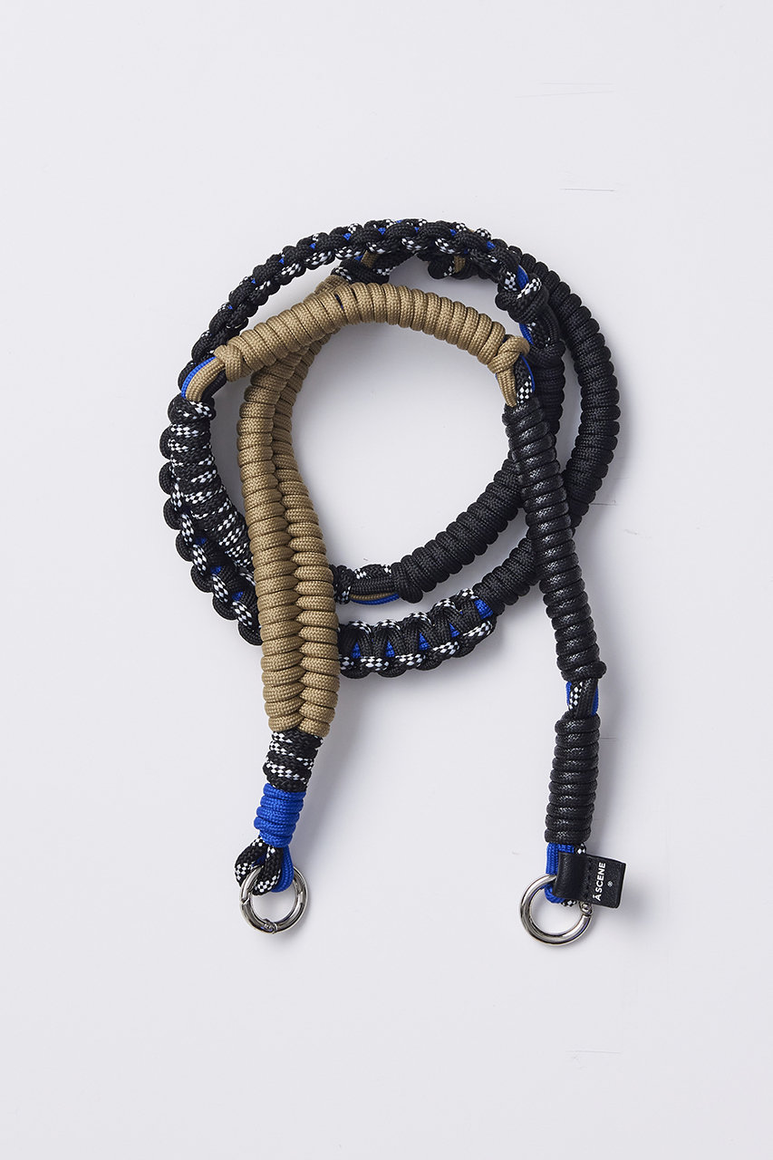 A SCENE(エーシーン)｜Design paracord shoulder(M)/ブルー