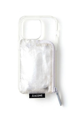 エーシーン/A SCENEのiPhone14/14Pro B&C clear case with Dyneema(141000/141001)