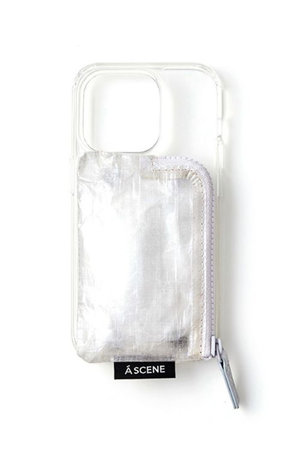エーシーン/A SCENEのiPhone16/16Pro/16ProMax B&C clear case with Dyneema(141000/141001)