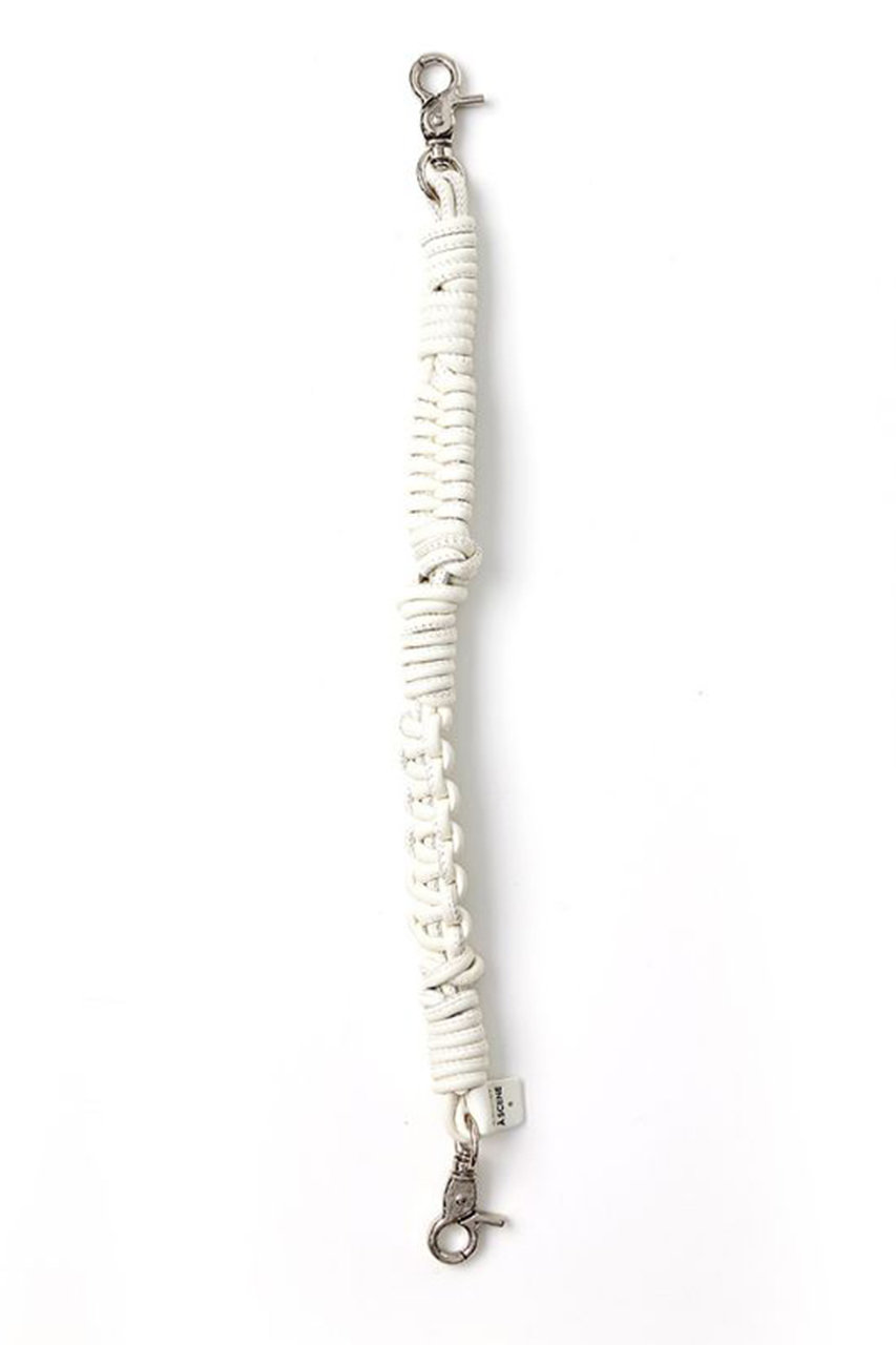 A SCENE / レザー / ショートストラップ / ホワイト A SCENE(エーシーン)｜Design paracord strap -leather