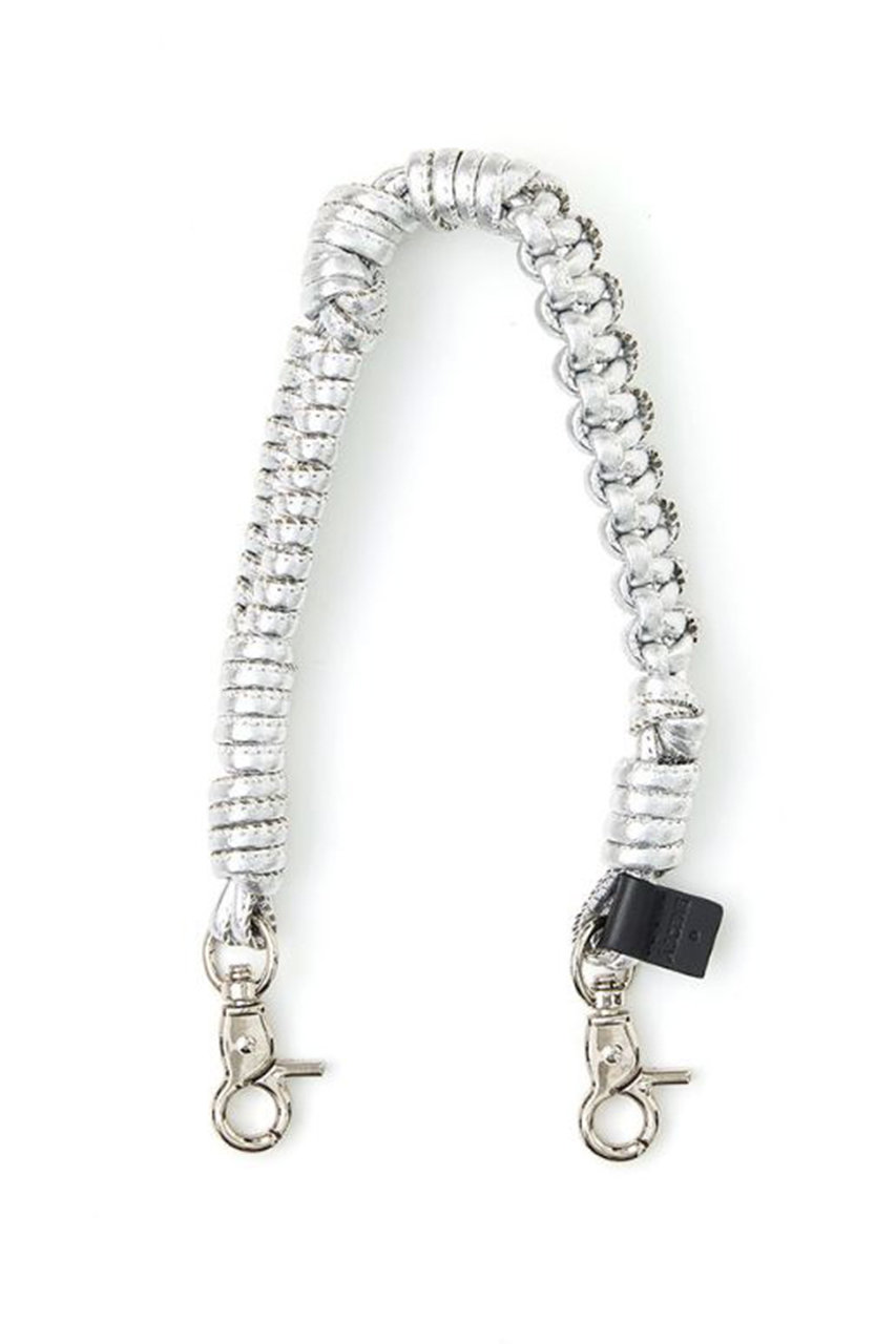 A SCENE Design paracord strap -leather- (シルバー, short) エーシーン ELLE SHOP A SCENE Design paracord strap -leather- (シルバー, short) エーシーン ELLE SHOP