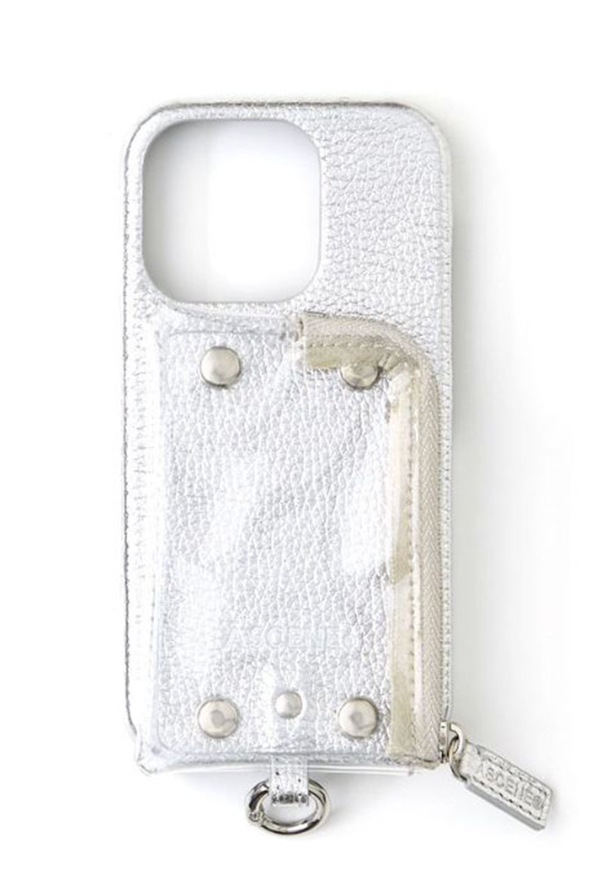 A SCENE iPhone16/16Pro PVC leather case (シルバー, 16Pro) エーシーン ELLE SHOP A SCENE iPhone16/16Pro PVC leather case (シルバー, 16Pro) エーシーン ELLE SHOP