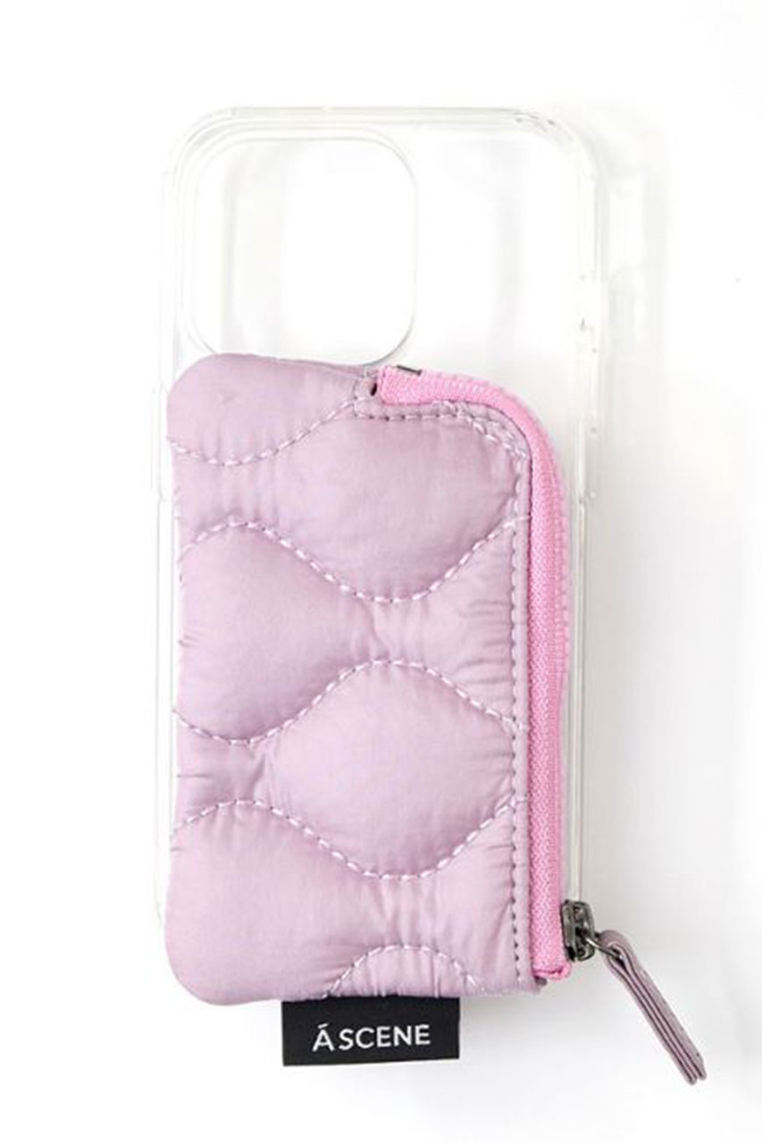 A SCENE iPhone13/13Pro Quilt clear case (ピンク, 13) エーシーン ELLE SHOP A SCENE iPhone13/13Pro Quilt clear case (ピンク, 13) エーシーン ELLE SHOP