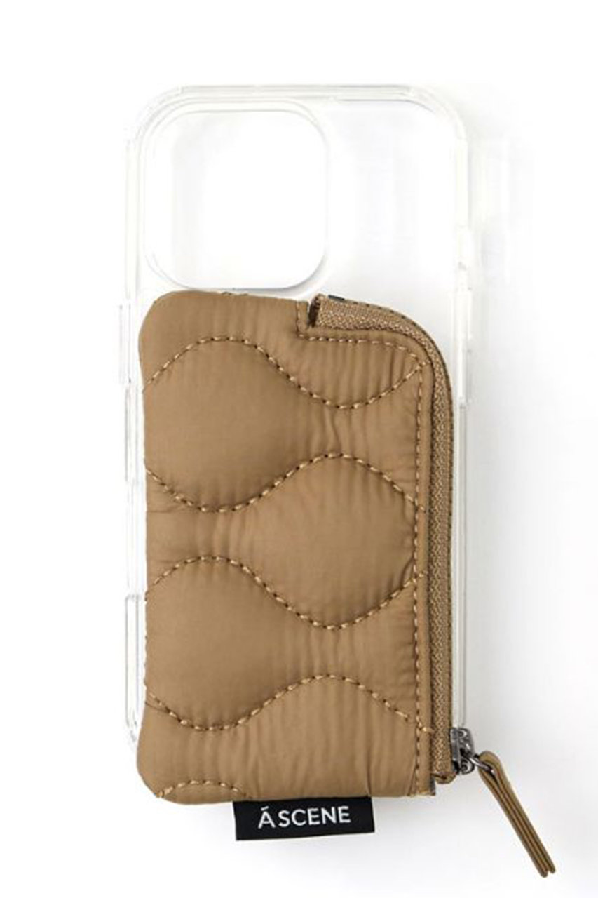 A SCENE iPhone13/13Pro Quilt clear case (ベージュ, 13Pro) エーシーン ELLE SHOP A SCENE iPhone13/13Pro Quilt clear case (ベージュ, 13Pro) エーシーン ELLE SHOP