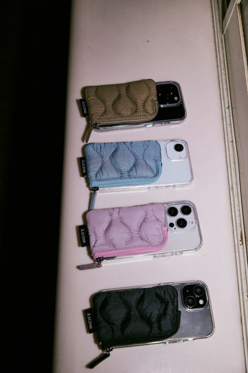 iPhone14pro aoiihara A SCENE iPhoneケース 7 A SCENE(エーシーン)｜iPhone14/14Pro Quilt clear case/ブラック の