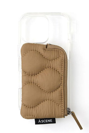 エーシーン/A SCENEのiPhone14/14Pro Quilt clear case(141000/141001)