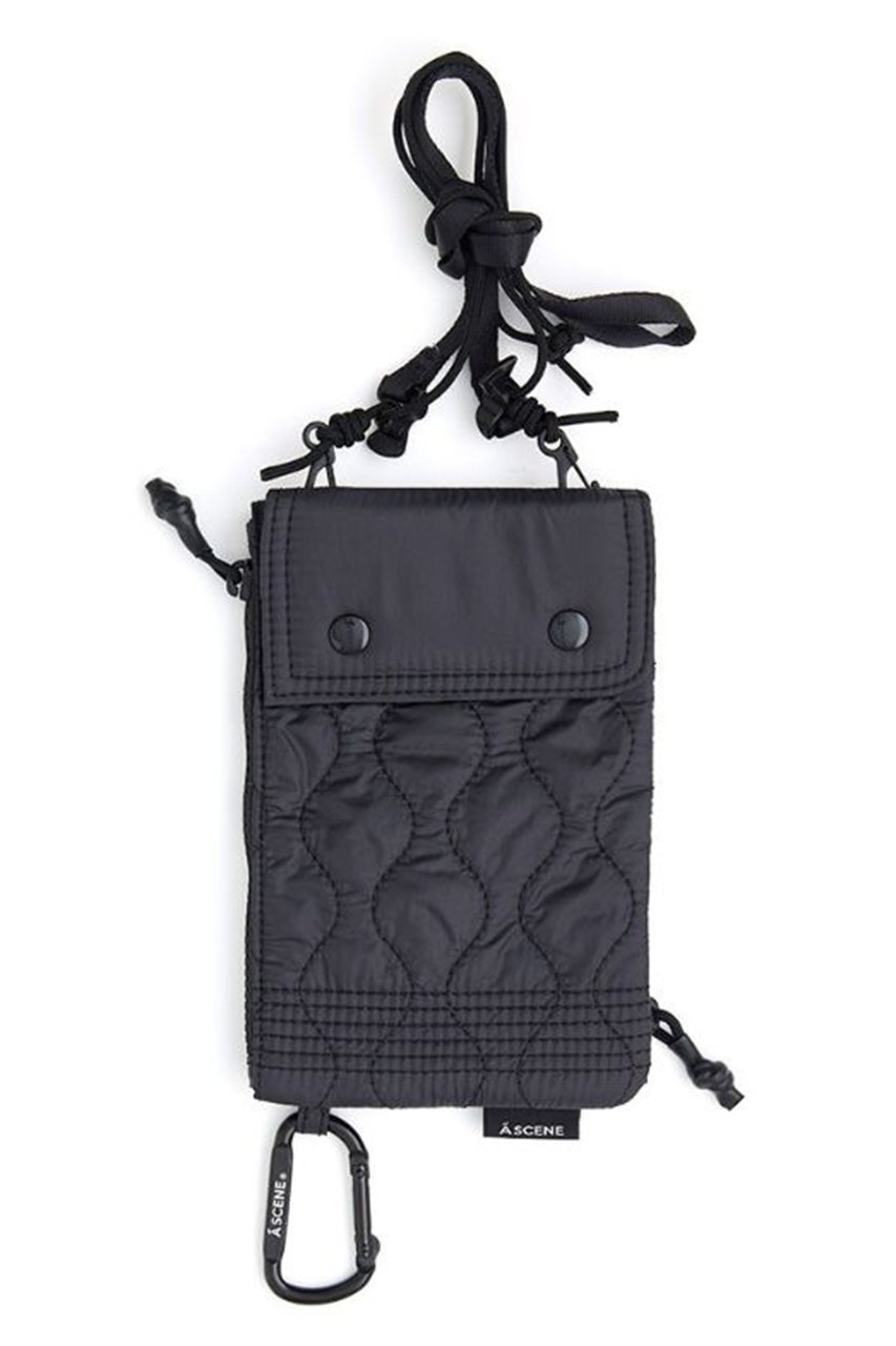 A SCENE(エーシーン)｜Dock in pouch -quilt-/ブラック の通販 
