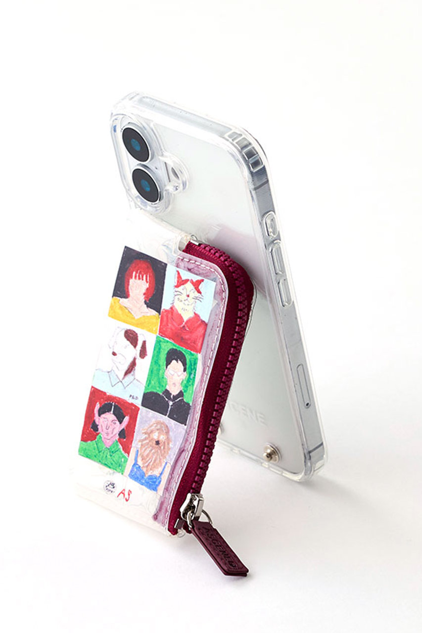 A SCENE(エーシーン)｜【CONVENIENCE YOUNG】PVC Clear case/burgundy