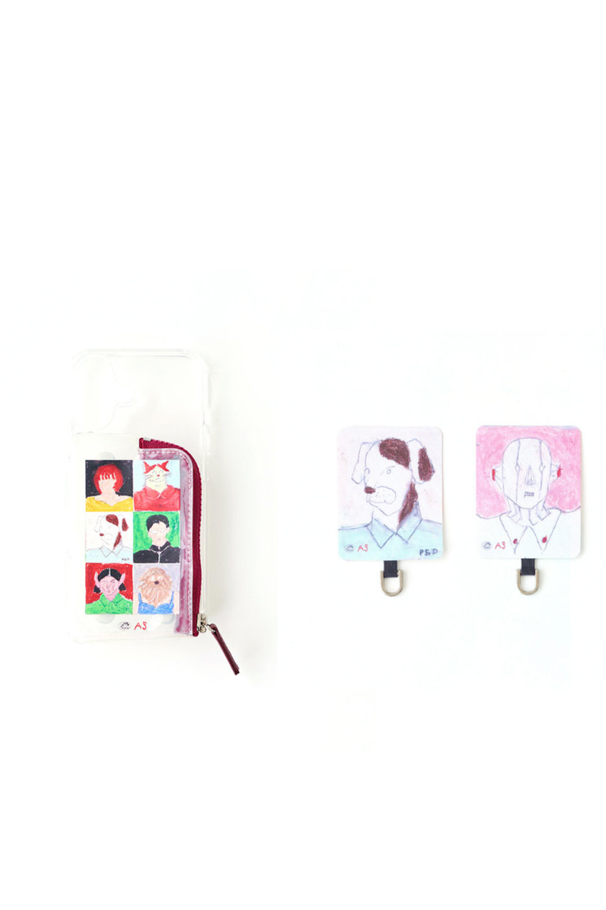 A SCENE(エーシーン)｜【CONVENIENCE YOUNG】PVC Clear case/burgundy