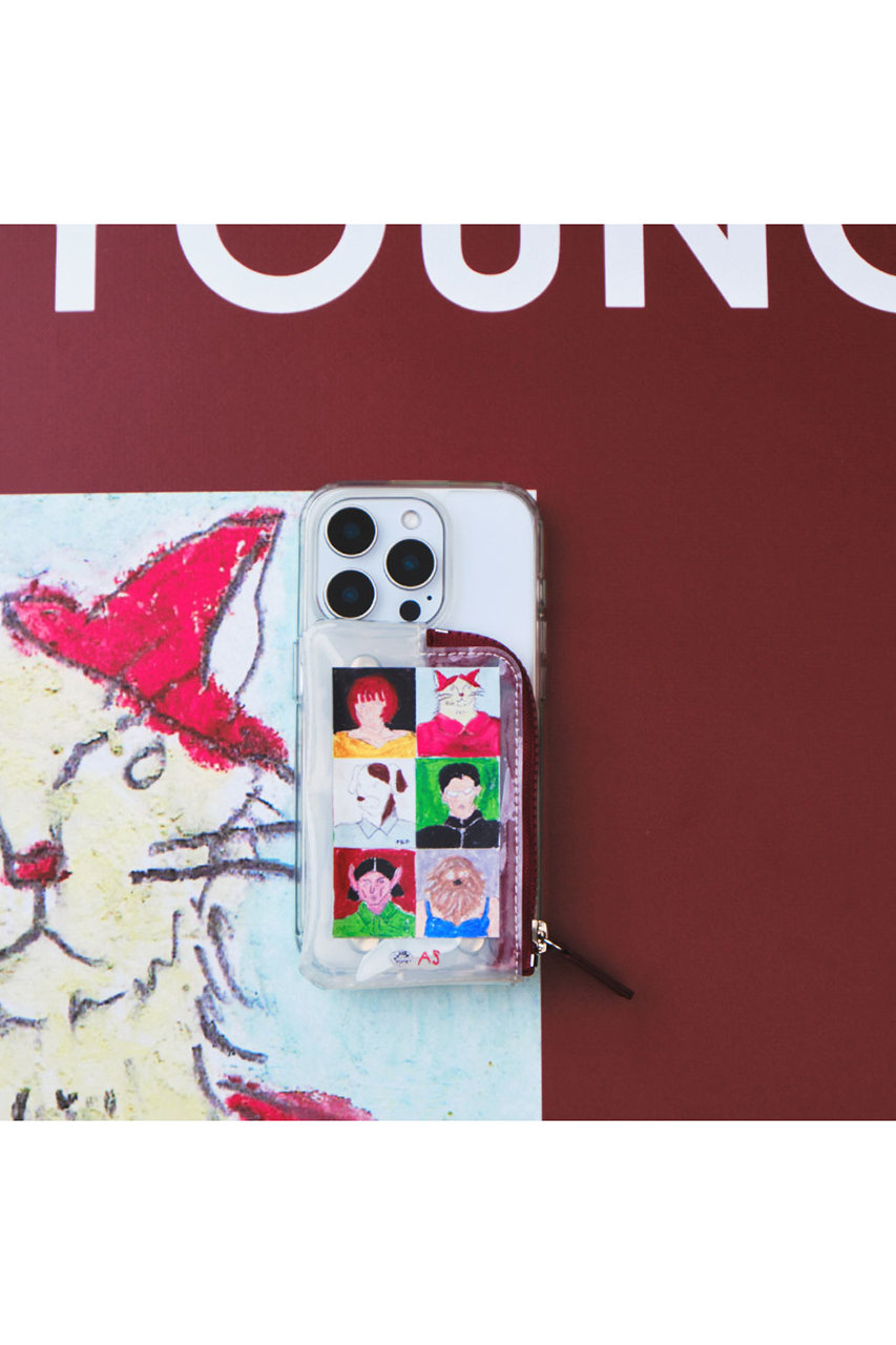 A SCENE(エーシーン)｜【CONVENIENCE YOUNG】PVC Clear case/burgundy