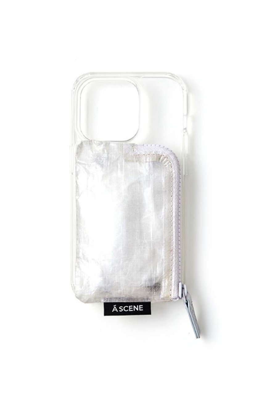 エーシーン/A SCENEのiPhone17/17Pro/17ProMax Clear case with Dyneema(white/AS02_036)