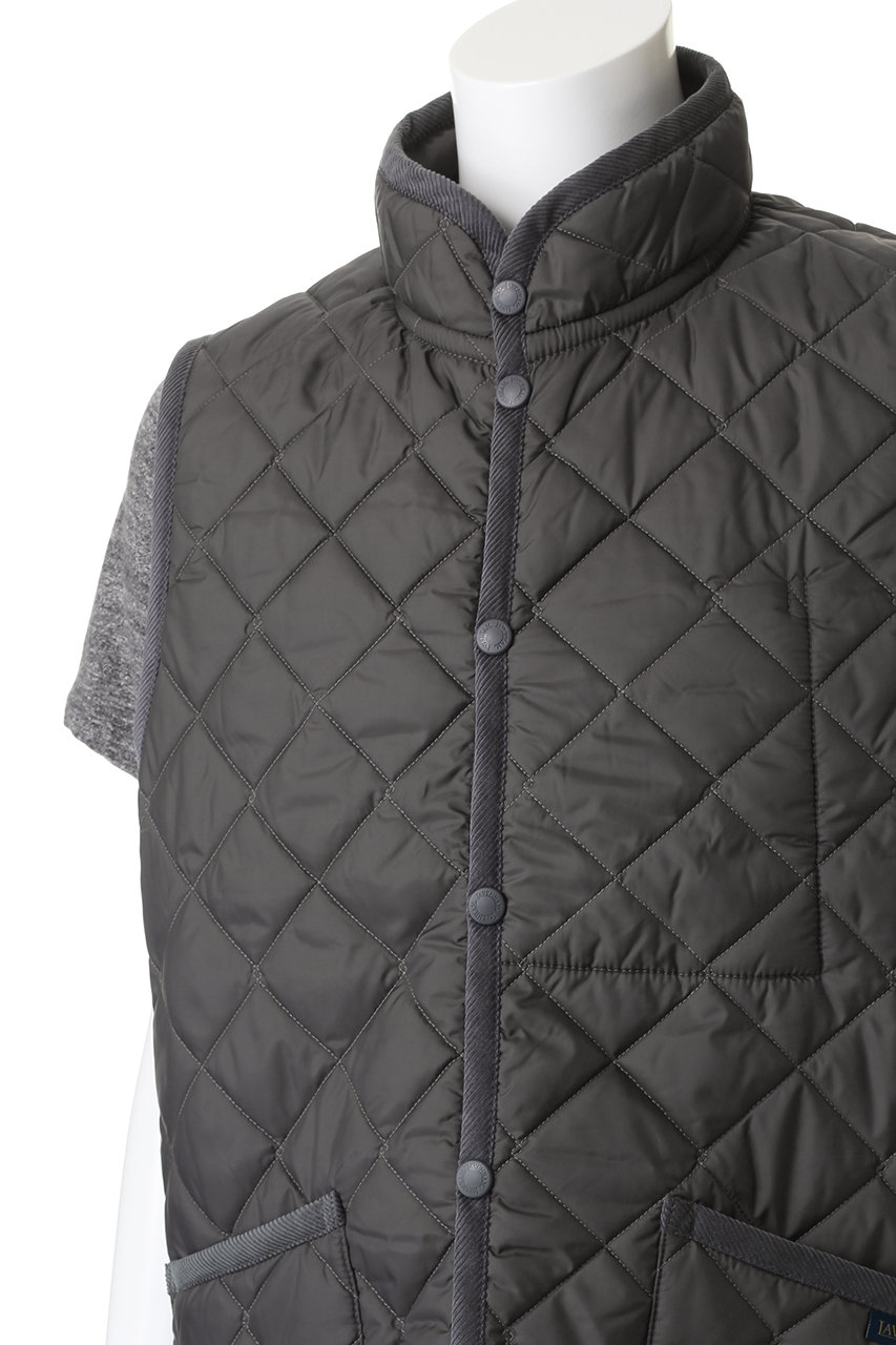 LAVENHAM ミックフィールド グレー キルティングベスト サイズ38