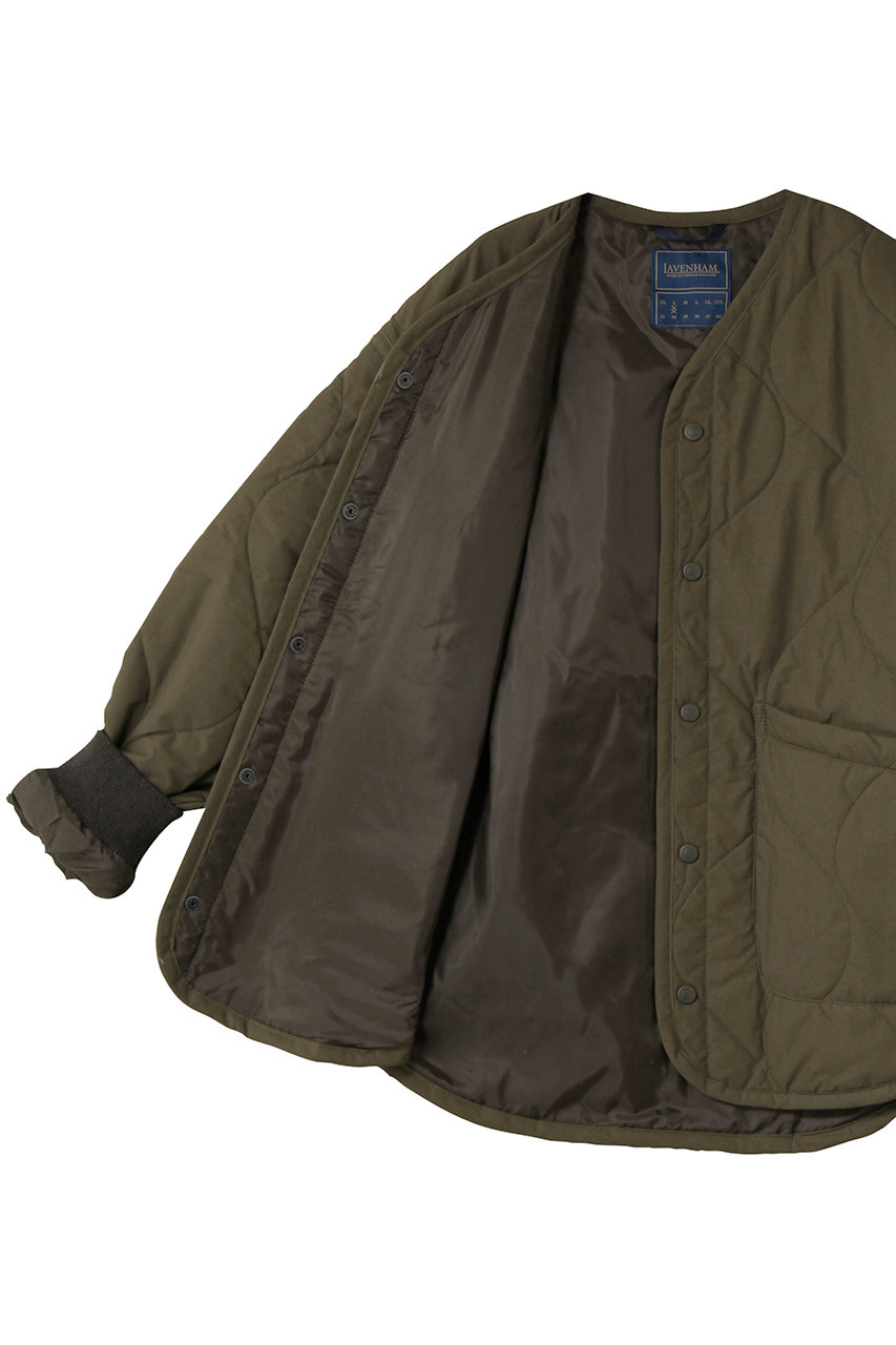 LAVENHAM(ラベンハム)｜【MEN】COTTON QUILT LINER ジャケット/カーキ