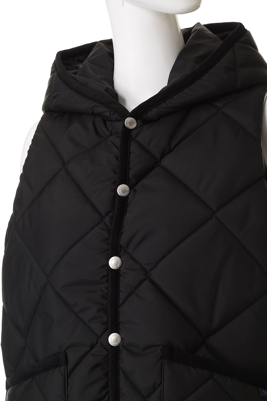 ラベンハム　バートン　ベスト　ブラック　８ LAVENHAM ベスト ジレ Big Quilt Longline Barton Womens / ビッグ