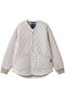 FUR LINED QUILT LINER ジャケット ラベンハム/LAVENHAM ムーンビームシルバー