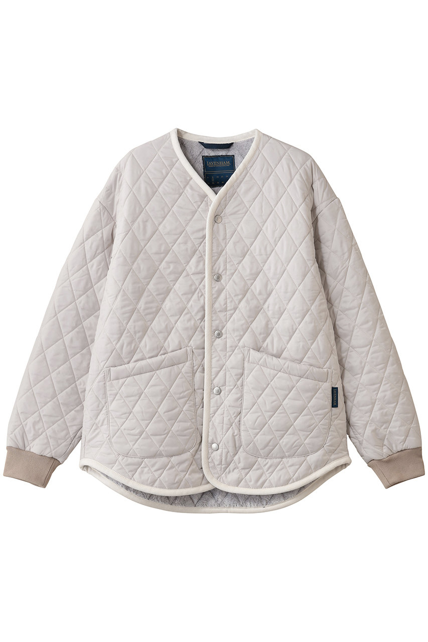 LAVENHAM FUR LINED QUILT LINER ジャケット (ムーンビームシルバー, 12) ラベンハム ELLE SHOP LAVENHAM FUR LINED QUILT LINER ジャケット (ムーンビームシルバー, 12) ラベンハム ELLE SHOP