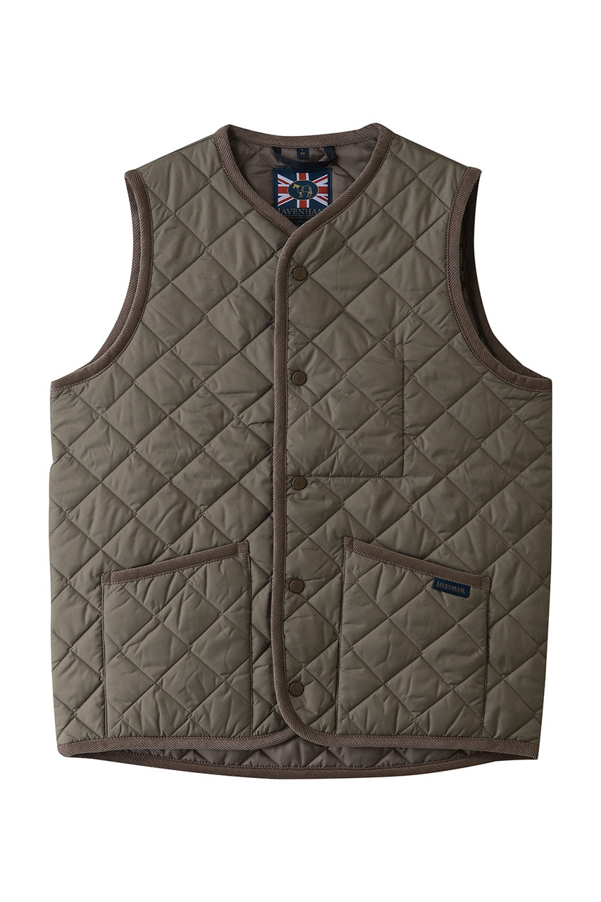 LAVENHAM 【MEN】THORNHAM キルティングジレ (コルク, L) ラベンハム ELLE SHOP