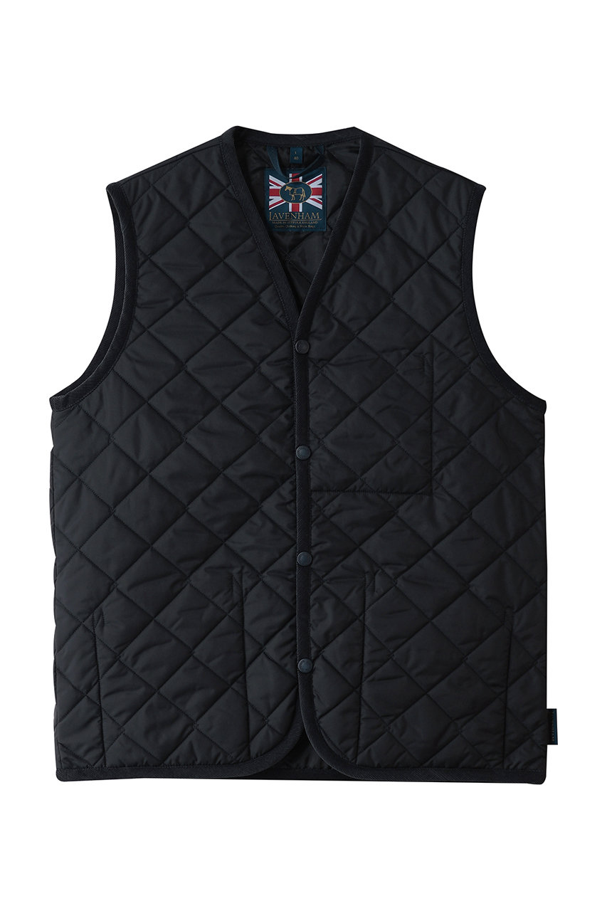 LAVENHAM 【MEN】DUBLIN キルティングジレ (ディープネイビー, S) ラベンハム ELLE SHOP